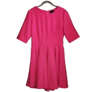 ANTHROPOLOGIE GREYLIN MAGENTA SKATER DRESS SIZE MEDIUM